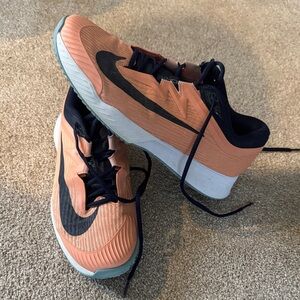 Nike MENS ZOOM VAPOR PRO 3 CLAY TENNIS SHOES APRICOT AGATE AND OBSIDIAN size 10